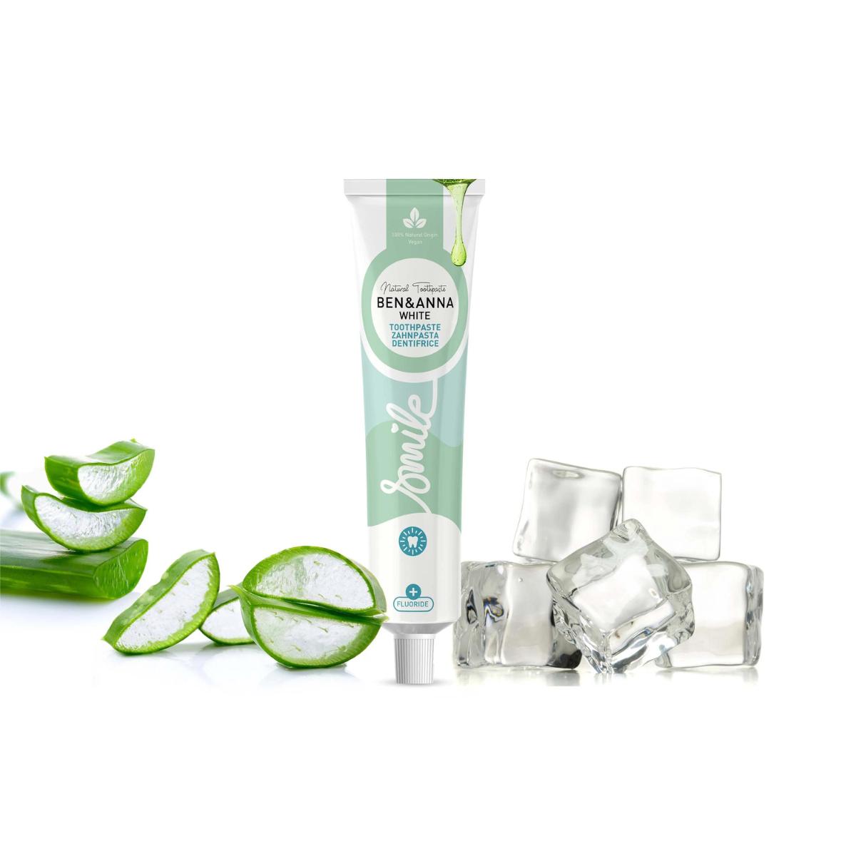 Dentifricio White al fluoro Ben & Anna tubetto 75 ml