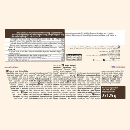 Dessert Cacao Dark Bio Ecomil 2 pezzi da 125 g