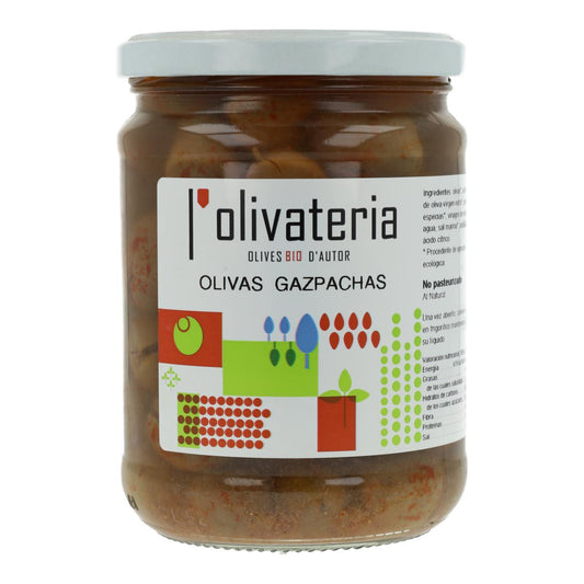 Olives au naturel gazpachas l'olivateria 225 g