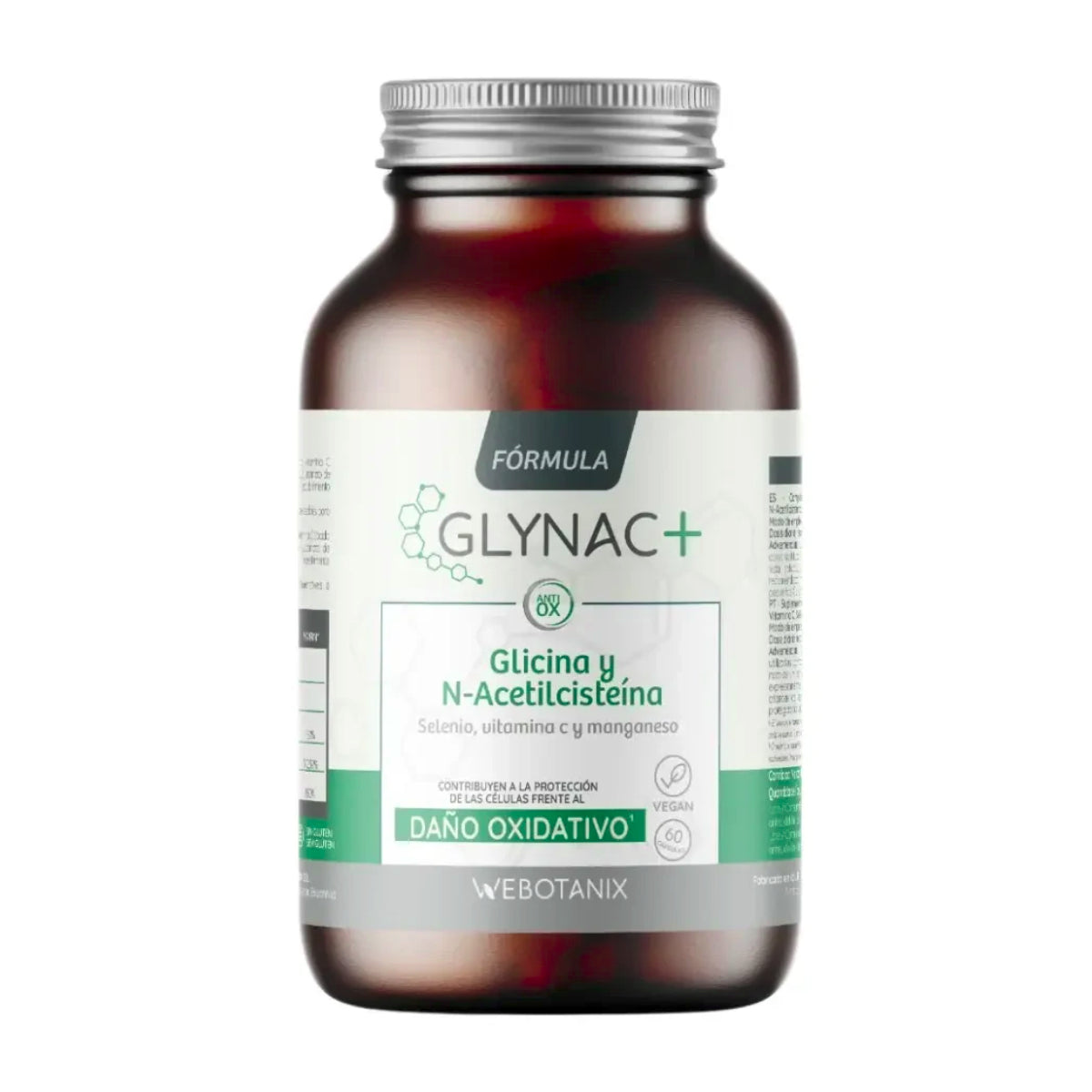 GlyNAC  Glycine + N-Acetylcysteïne Formule WeBotanix 60 capsules