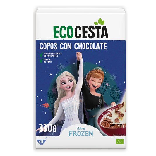 Fiocchi di cereali con cioccolato e mais biologico edizione Disney Ecocesta 330 g