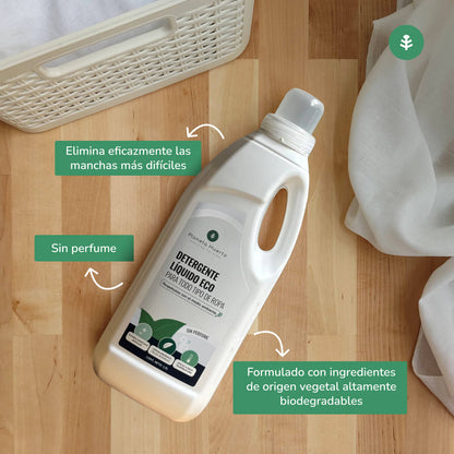 Förpackning 3xVätskeformigt tvättmedel ECO oparfymerat Planet Orchard 1,5 liter