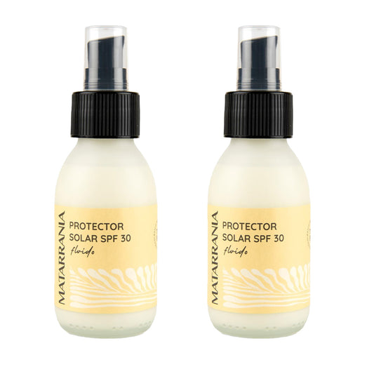 2er-Pack Sonnenschutzfluid 30 SPF BIO Matarrania 100 ml