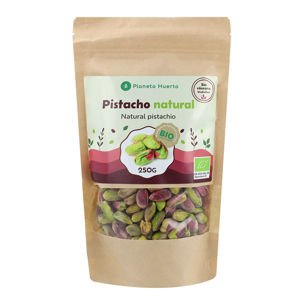Pistachenoten naturel ECO Planeta Huerto 250 g