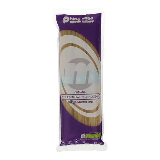 Pâtes au millet et riz complet sans gluten bio en forme de spaghettis King Soba 250 g