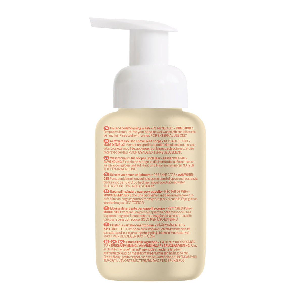 2-i-1 schampo och gel för barn med päron- och nektar doft Attitude 295 ml