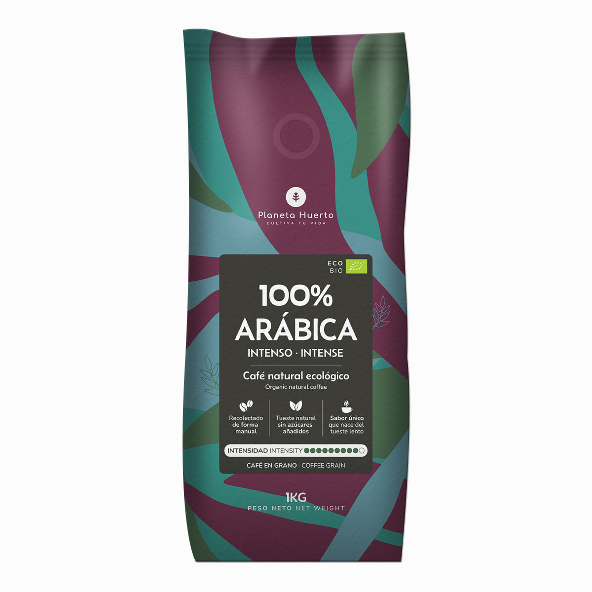 Planeta Huerto 1 Kg Eco Intense 100% Arabica Grains de Café
