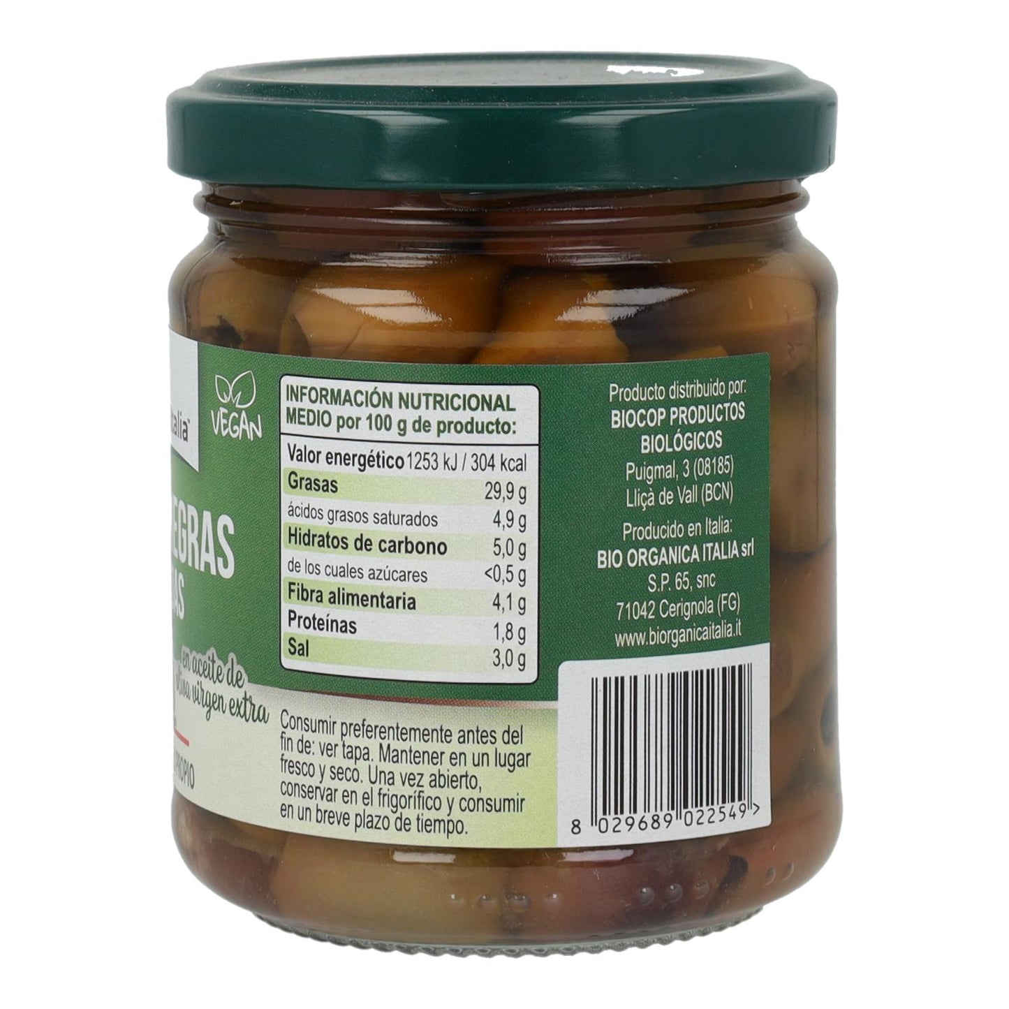 Organic garlic cloves in oil Bio Organica Italia 140 g