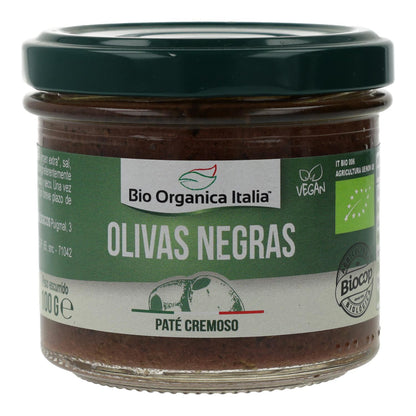 Organic black olive pâté, Italy, 100 g