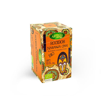 Rooibosthee sinaasappel chai voor infusie Artemis Bio 20 zakjes