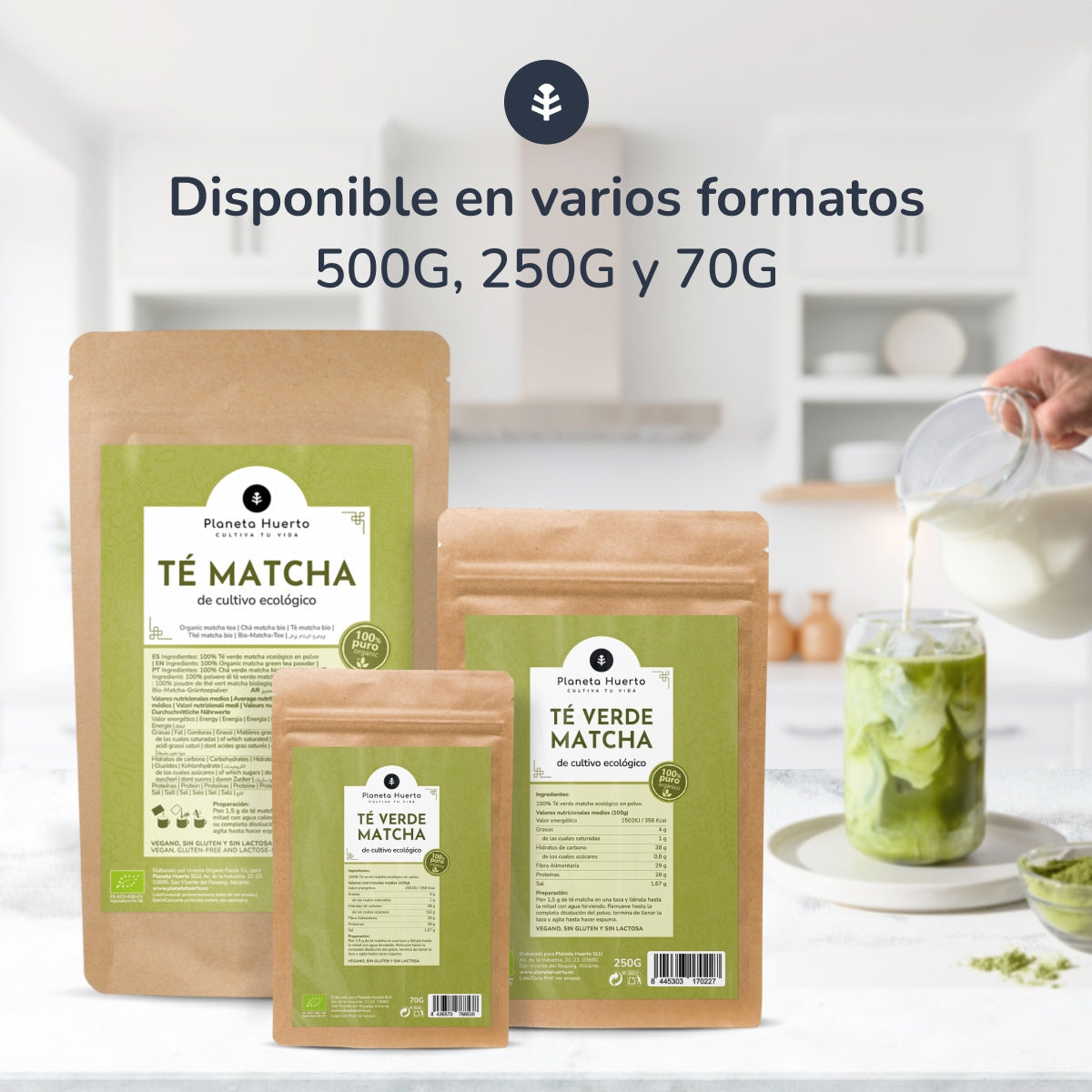 Planeta Huerto organic matcha powder tea, 500 g