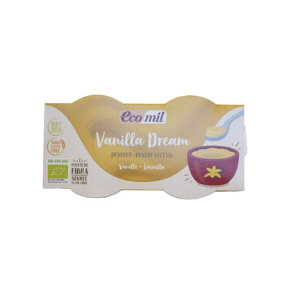 Ecomil Dream Bio Vanille-Dessert, 2 Packungen à 125 g