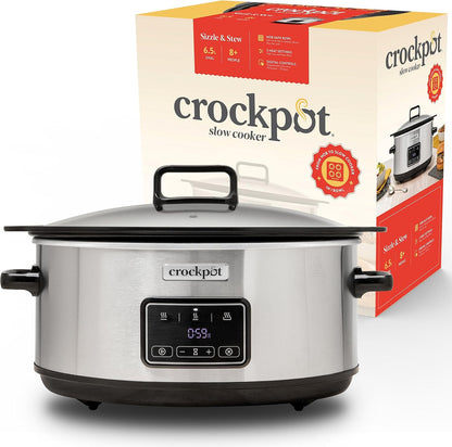 Crockpot Digital långkokare Sizzle & Stew 6,5 L CSC112X