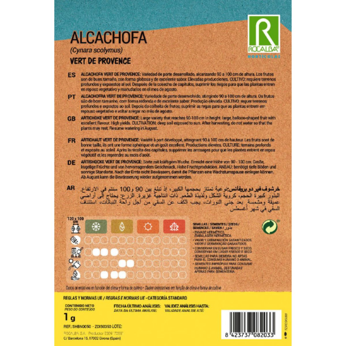 Semi di carciofo vert de provence