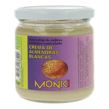 Crema di mandorle bianche biologiche Monki, 330 g