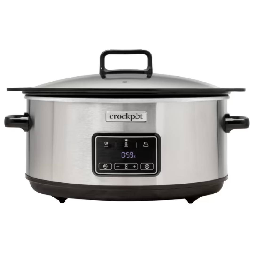 Crockpot Pentola elettrica digitale a cottura lenta Sizzle & Stew 6,5 L CSC112X (ricondizionata)