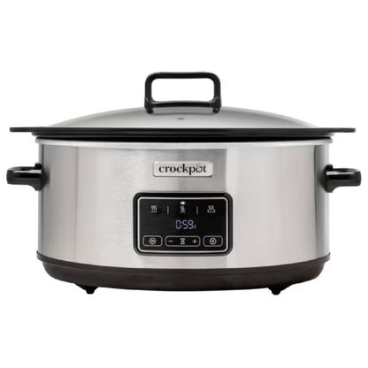 Crockpot Pentola elettrica digitale a cottura lenta Sizzle & Stew 6,5 L CSC112X (ricondizionata)