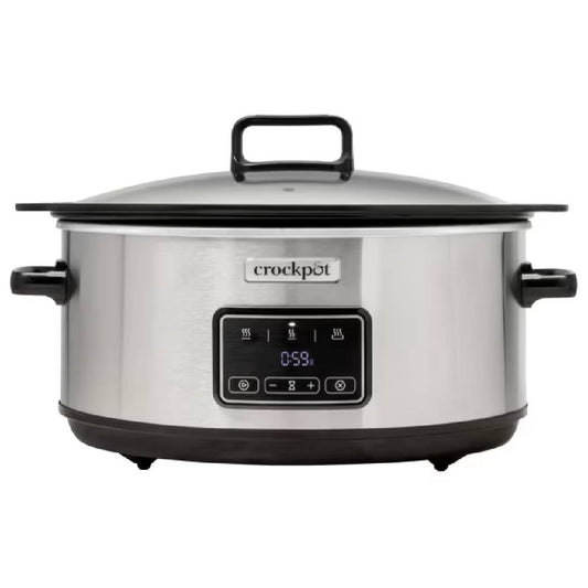 Crockpot Olla digital de cocción lenta digital Sizzle & Stew 6.5 L CSC112X