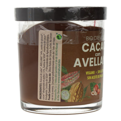 Crème de cacao bio aux noisettes Sol Natural 200 g