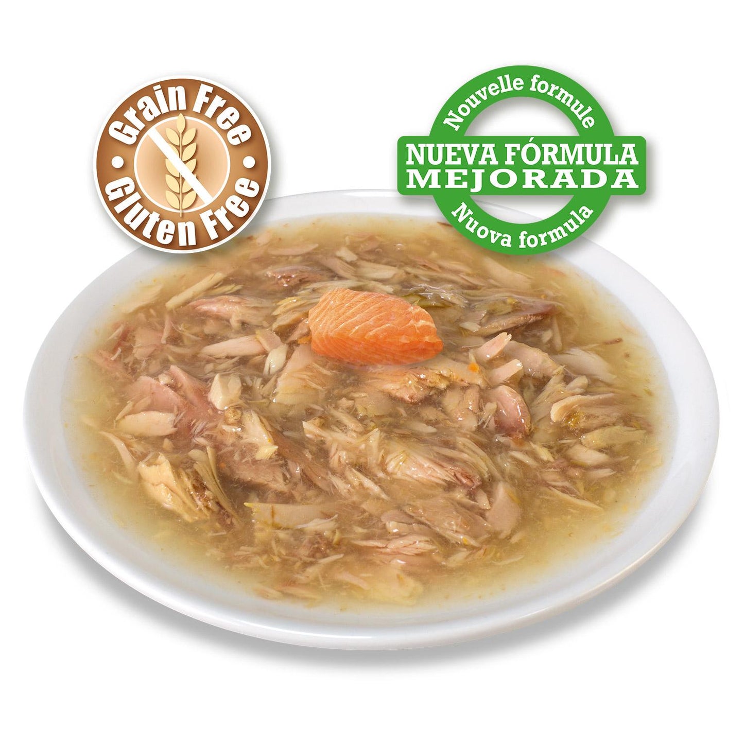 Witte tonijn en zalm in saus Arquivet 80 g Natvoer voor katten