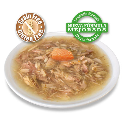 Witte tonijn en zalm in saus Arquivet 80 g Natvoer voor katten