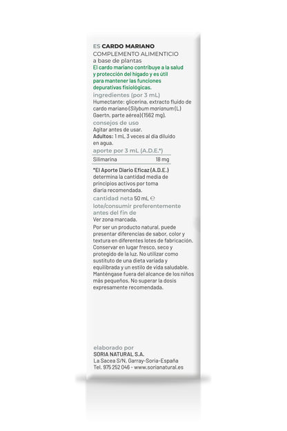 2-pack Mariendistel-extrakt Soria Natural, 50 ml