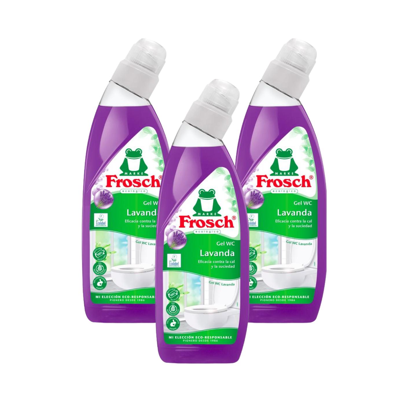 PACK 3 x Gel nettoyant WC Lavande Eco Frosch 750 ml