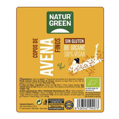Feine glutenfreie Bio-Haferflocken NaturGreen, 1 kg
