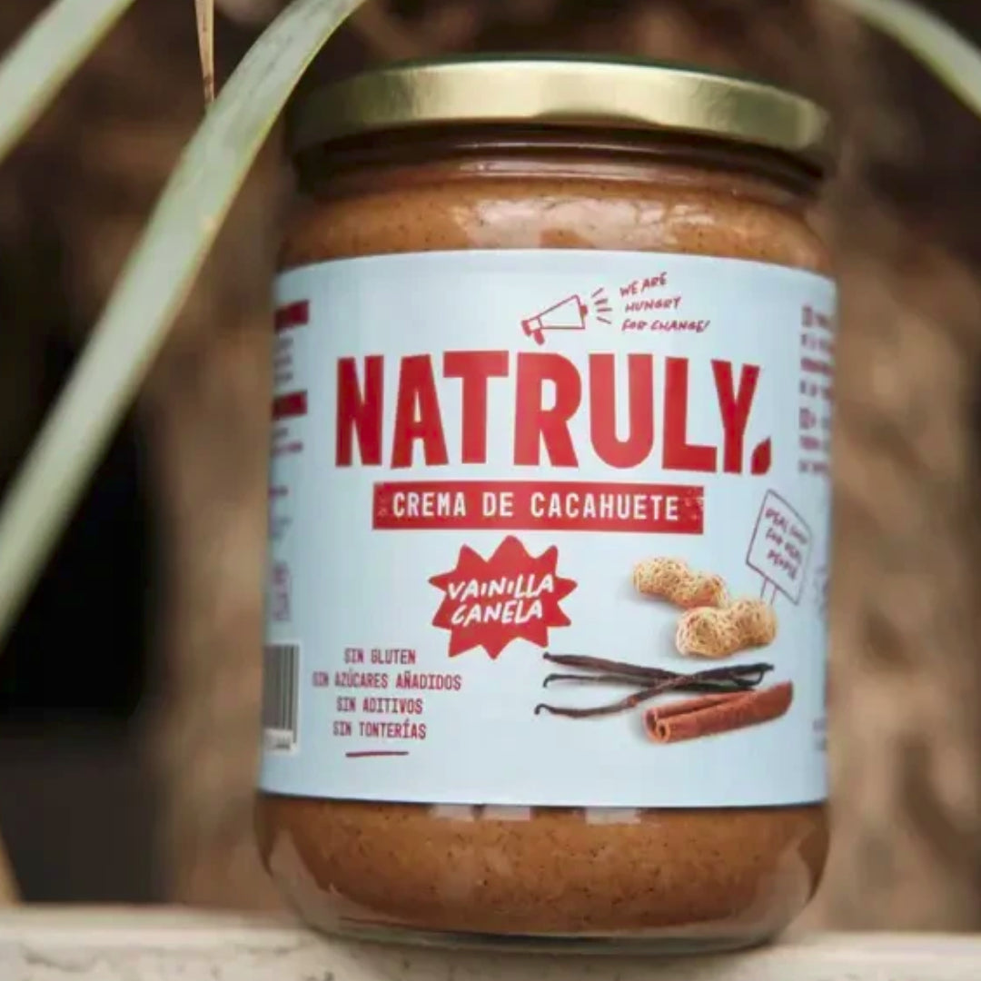 Erdnusscreme Zimt und Vanille Natruly 500 g