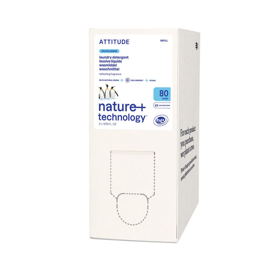 Recharge écologique de lessive Fleurs sauvages Nature + technology 2 L 80 lavages