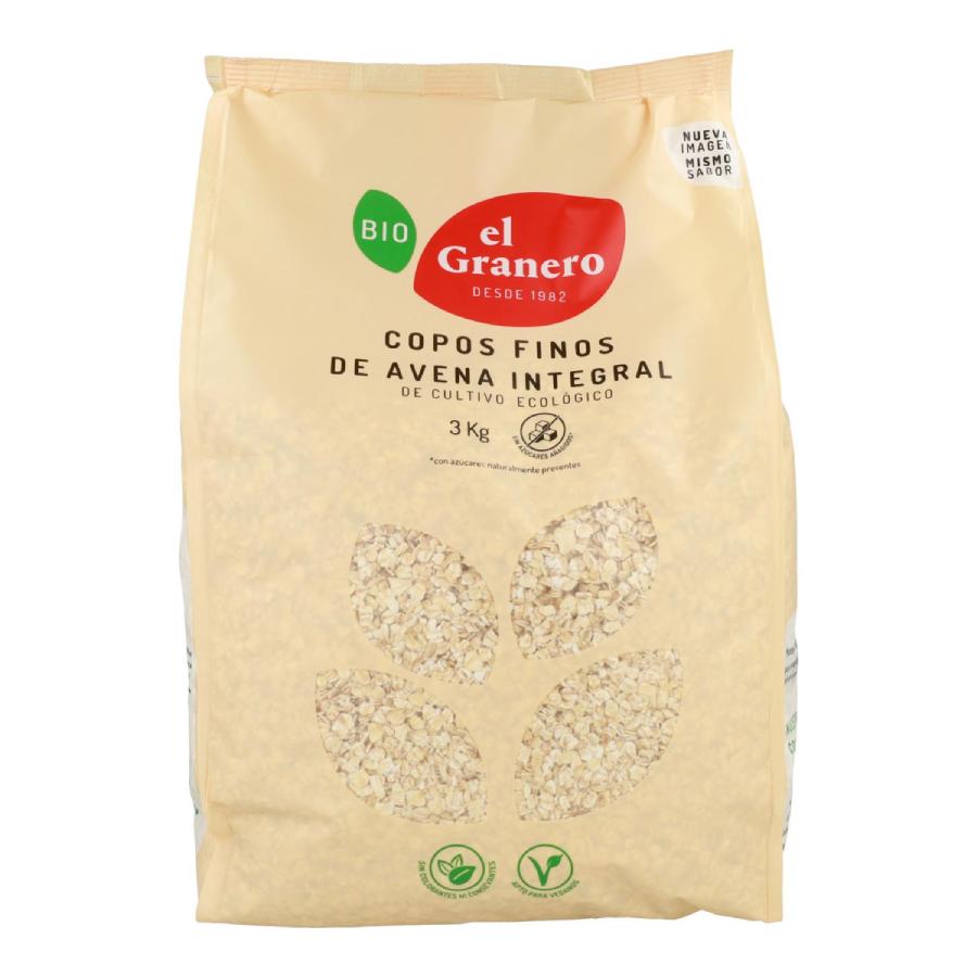 El Granero organic soft wholemeal oat flakes 3 kg