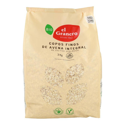 El Granero organic soft wholemeal oat flakes 3 kg