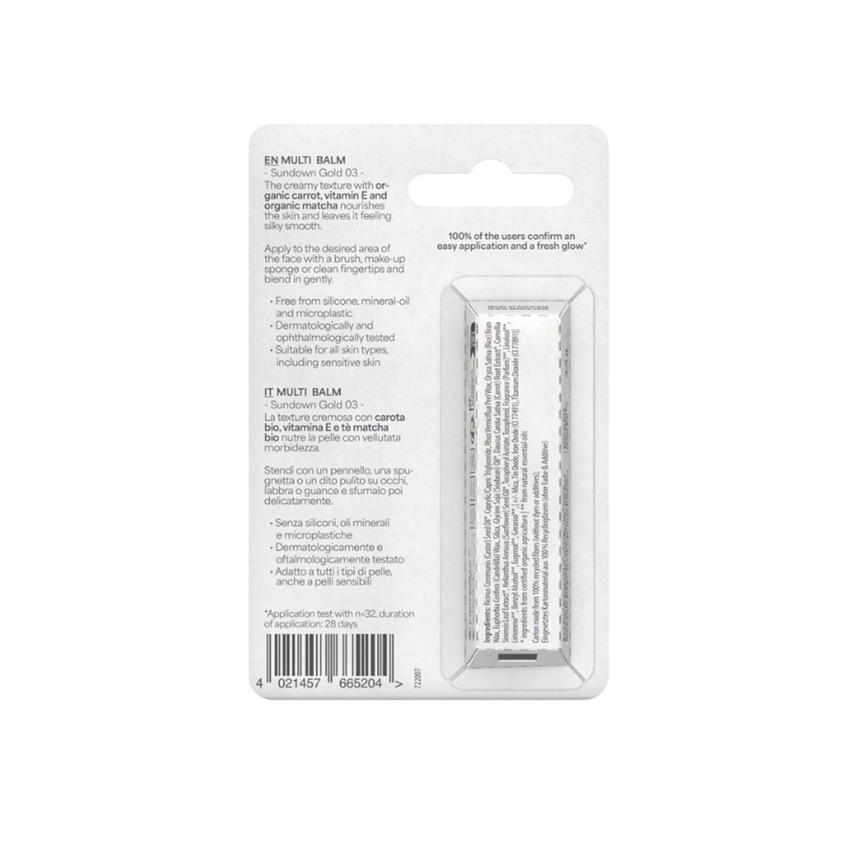Balsamo multiuso Blister 03 Sundown Gold Lavera LAVERA, 4,9 g