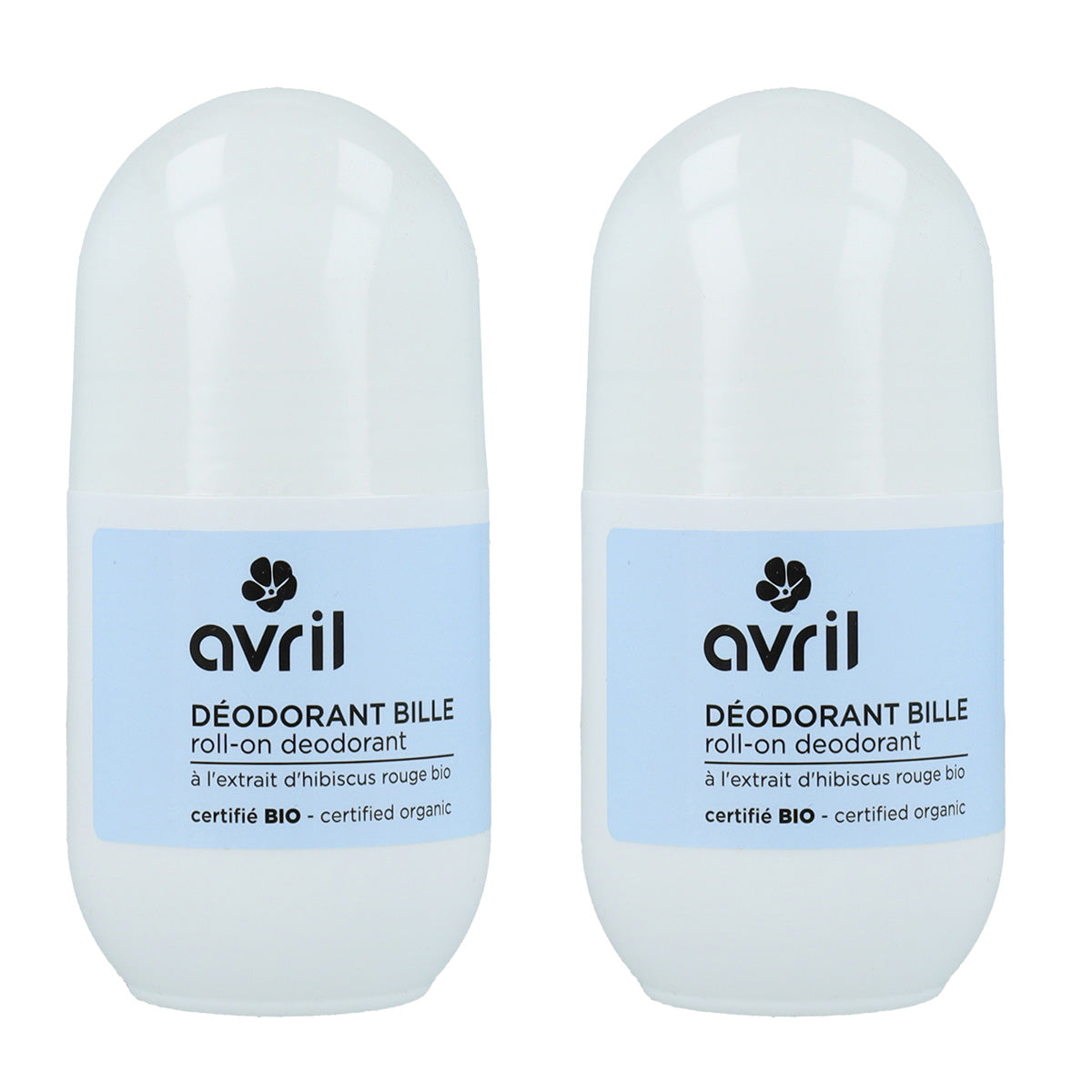PROMO-Pack 2x Bio-Deodorant Roll-on für Frauen Avril 50 ml