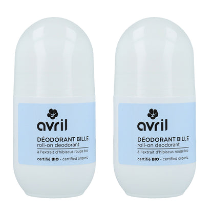 PROMO-Pack 2x Bio-Deodorant Roll-on für Frauen Avril 50 ml