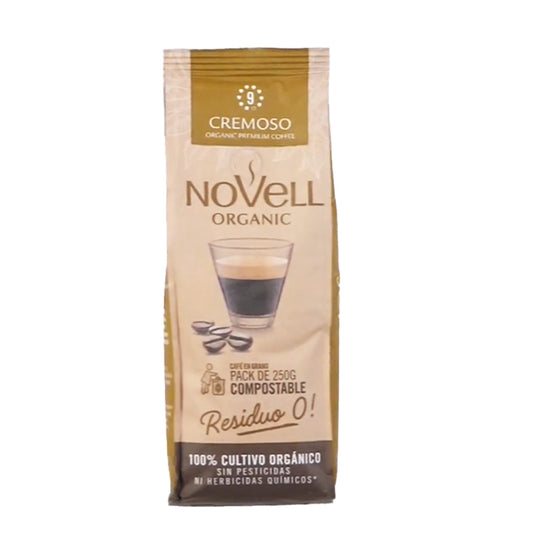 Bio-Kaffeebohnen Compost cremoso Novell 250 g