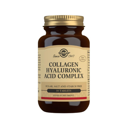 Complexe de collagène et d'acide hyaluronique 30 comprimés 120 mg - Solgar