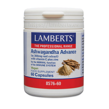 Ashwagandha Advance, Lamberts, 60 kapsułek