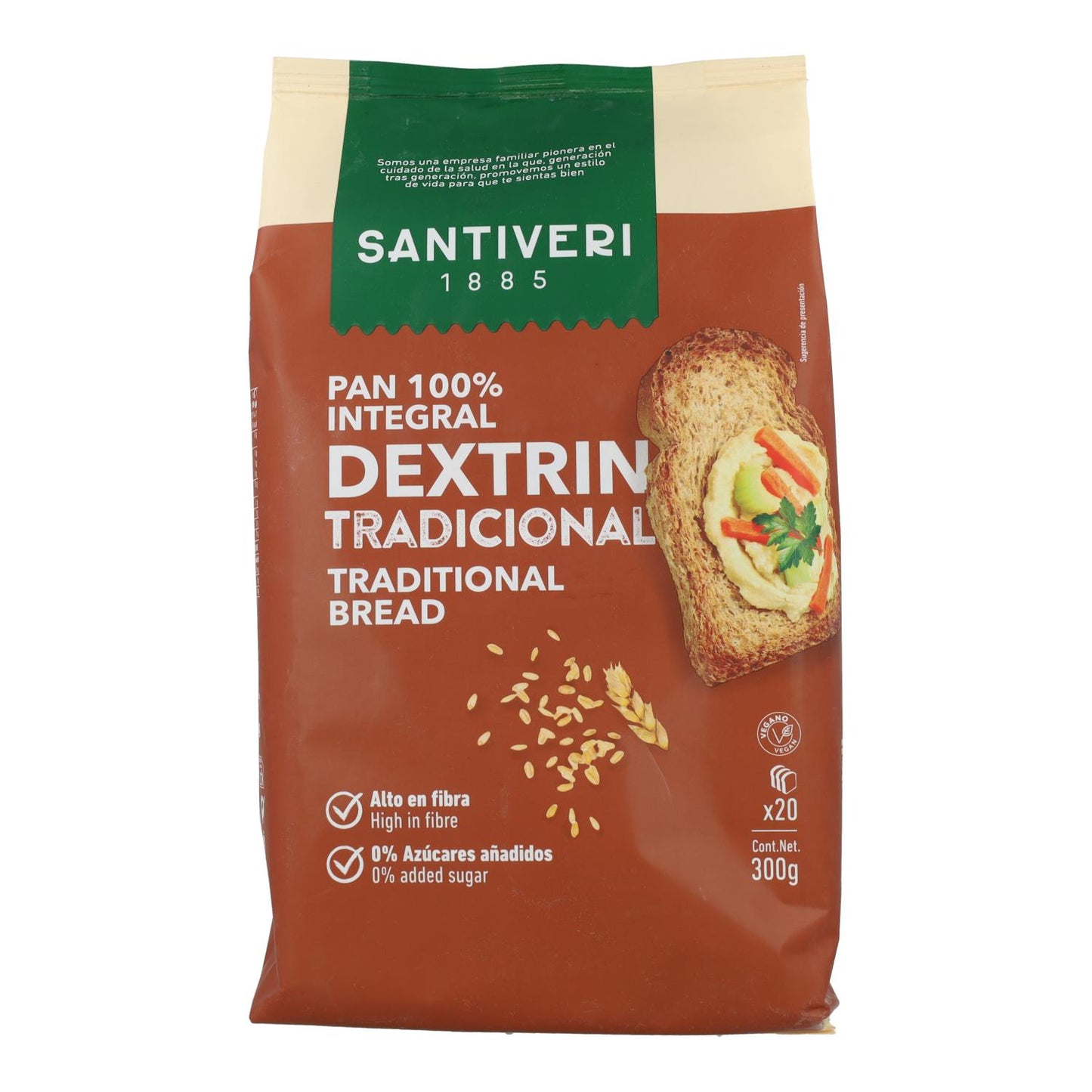 Traditionelles Dextrinbrot Santiveri 300 g