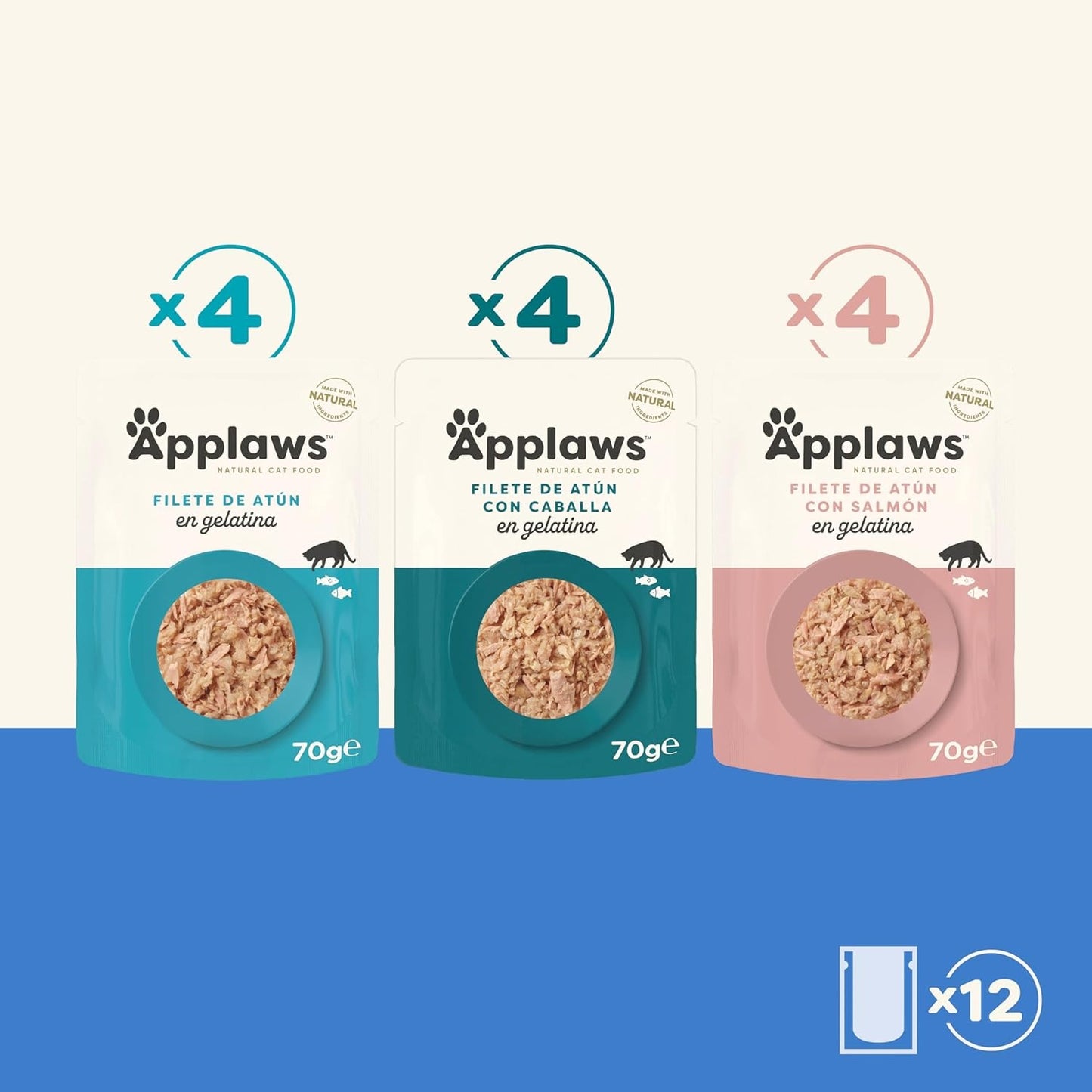 Applaws Cat Selekcja ryb Multipack 12 x 70 g Mokra karma dla kotów