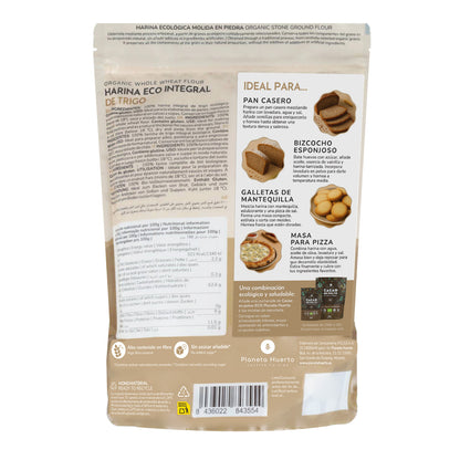 Wholemeal Wheat Flour Eco Planeta Huerto 800 g