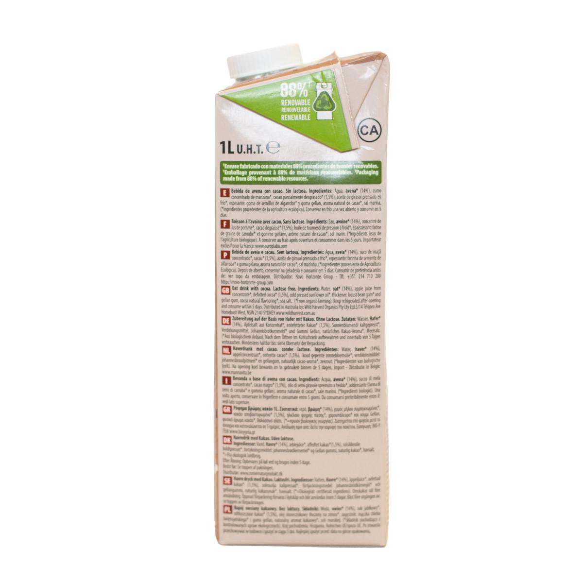 6er-Pack NaturGreen Haferdrink Choco 1 l