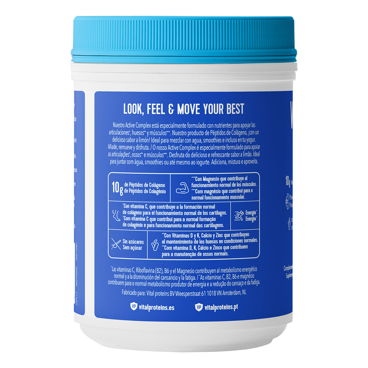 Complexe actif Collagène Citron Vital Proteins 357 g