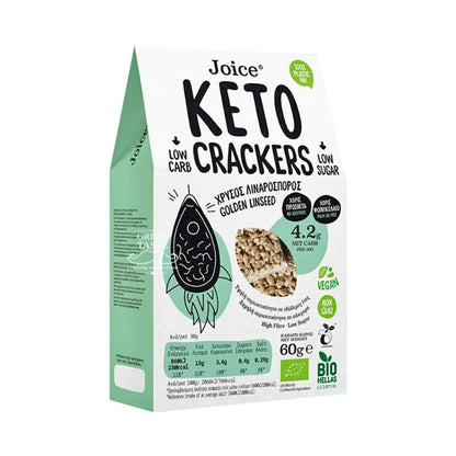 Cracker Keto con semi di lino dorati Joice Foods 60 g