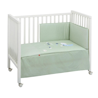 Set copriletto + protezione per culla BE 60x120 cm. vari colori Gessetti Lion