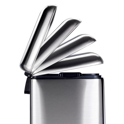 Roestvrijstalen pedaalemmer Easy Close Studio Duo, 2 x 20 l