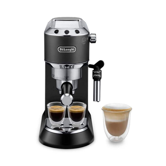 Delonghi Dedica Style Manuelle Espresso- und Cappuccino-Kaffeemaschine EC685.BK schwarz