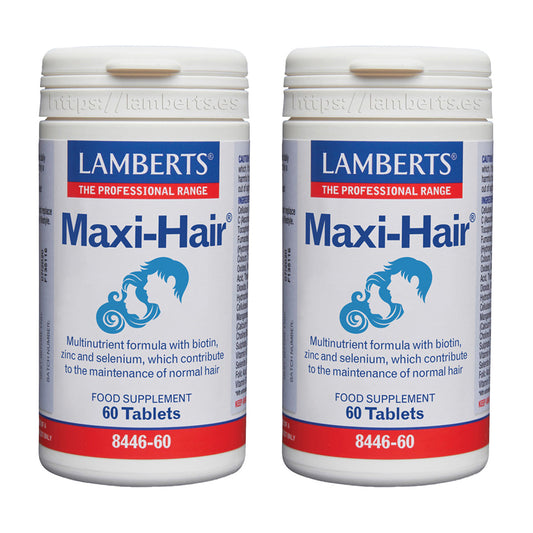 Pack of 2 Maxi-Hair Lamberts 60 tablets