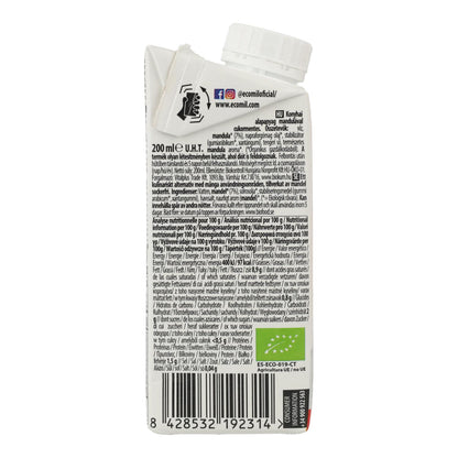 Crema vegetale di mandorle senza zucchero Bio Cuisine Nature Ecomil 200 ml