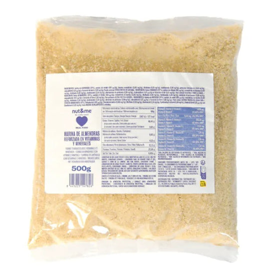 Harina de almendra con vitaminas y minerales Nut&me 500 g